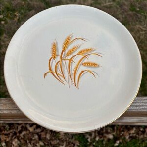 Homer Laughlin Golden Wheat Design Dinner Plates set of 4